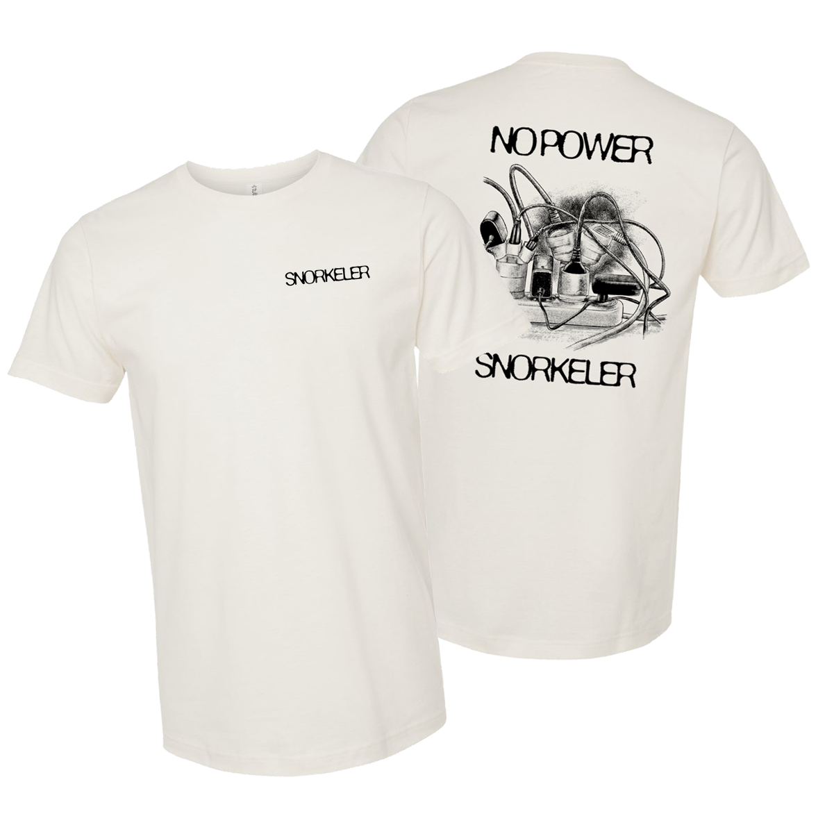 No Power Vintage White Tee