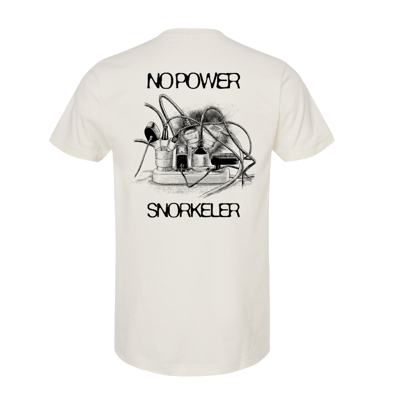 No Power Vintage White Tee