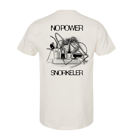 No Power Vintage White Tee
